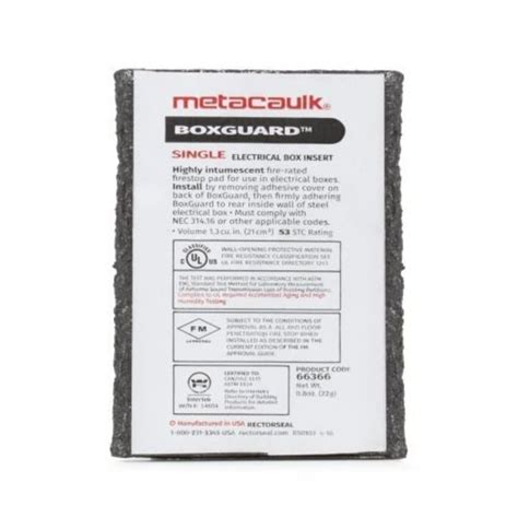 Metacaulk Box Guard Single 47 mm x 71 mm